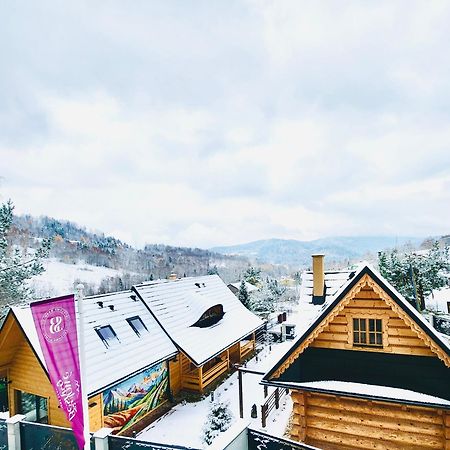 Ferienwohnung Stylowe Beskidy - Luksusowe Domki Z Saunami I Jacuzzi Mutne Exterior foto