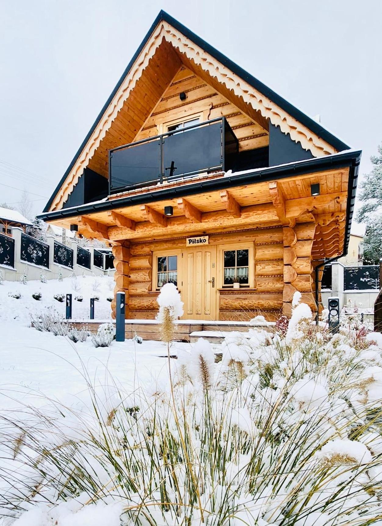 Ferienwohnung Stylowe Beskidy - Luksusowe Domki Z Saunami I Jacuzzi Mutne Exterior foto